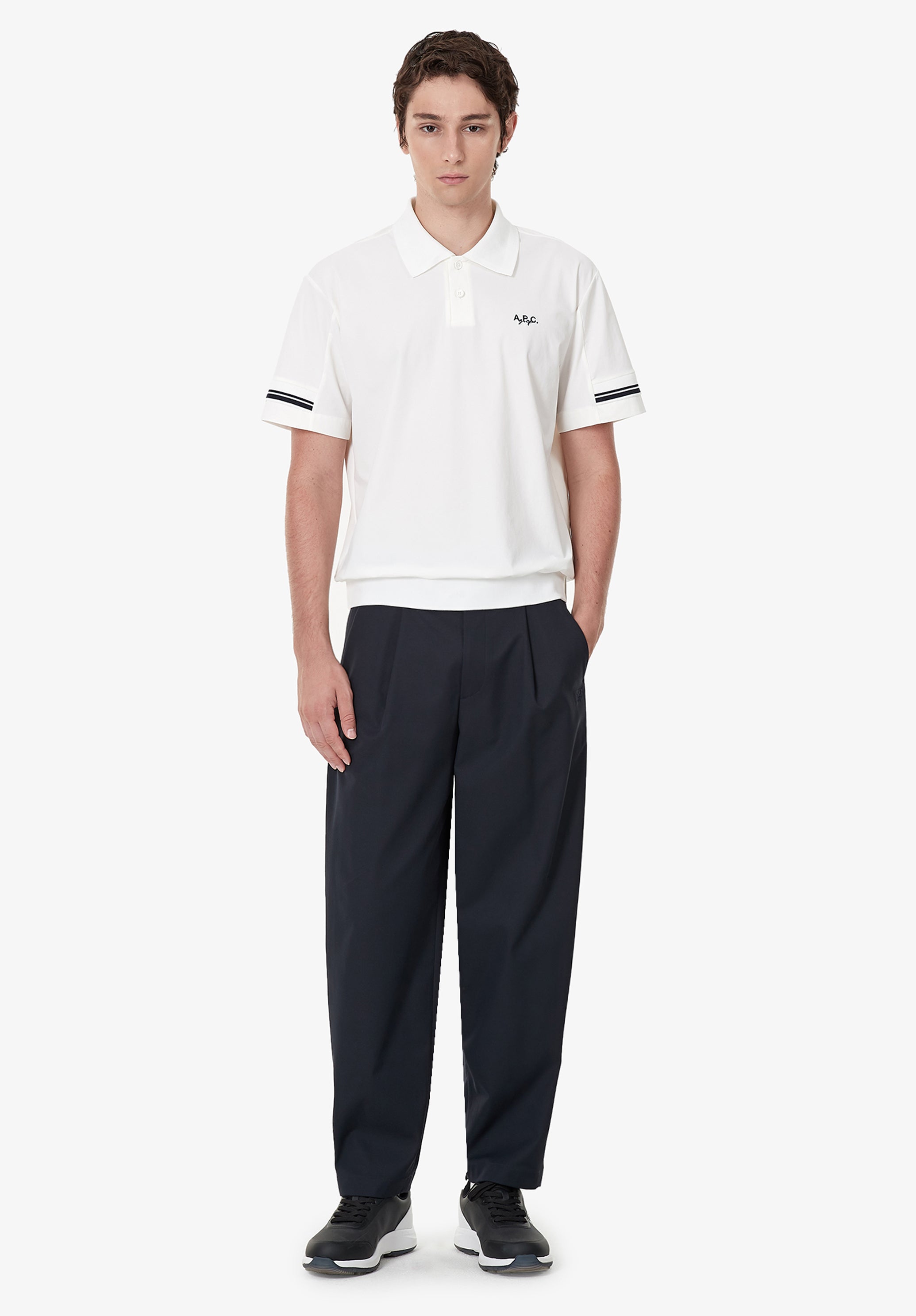 Quality cotton T shirts for men, round collar and polo shirt | A.P.C.