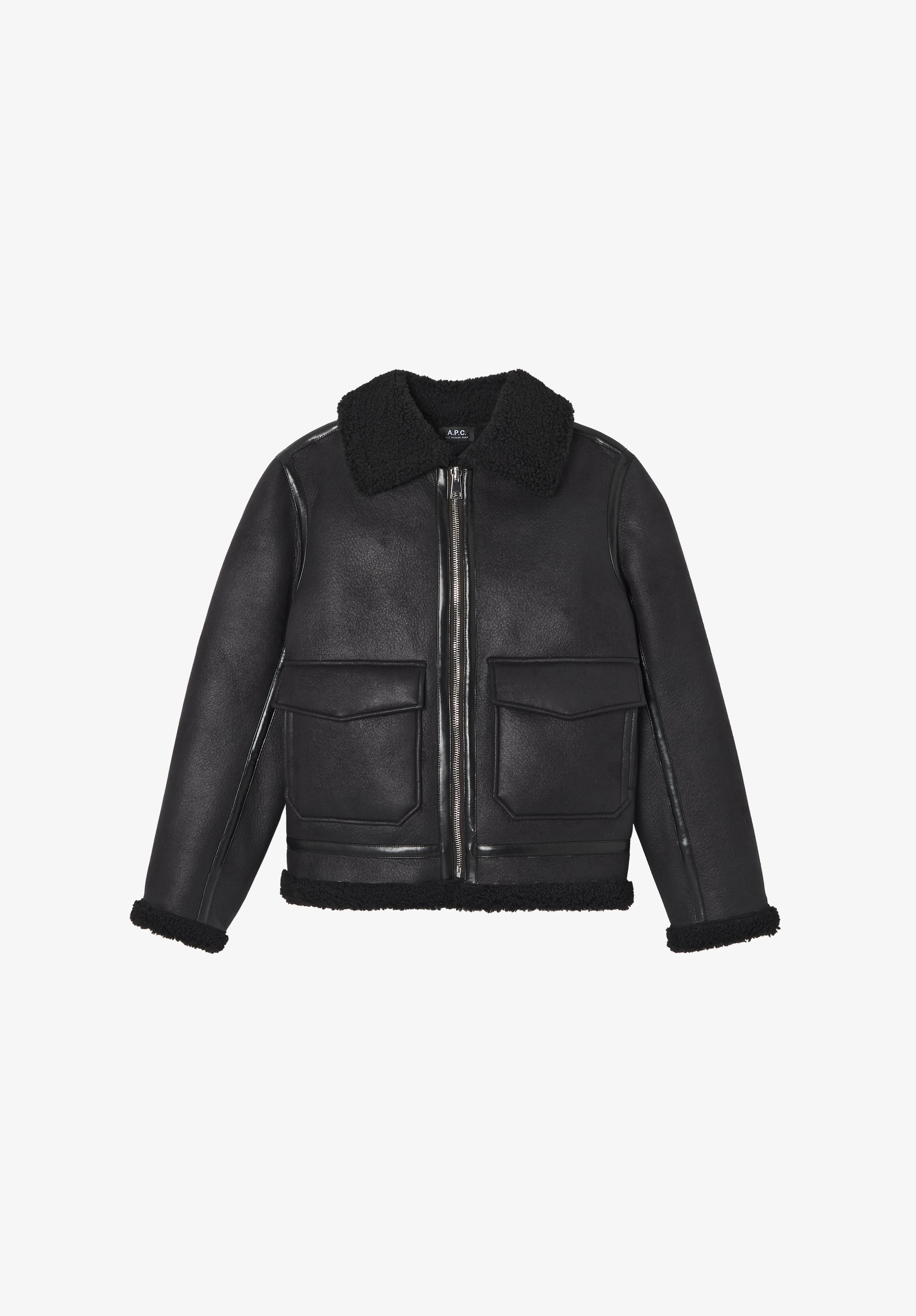 ジャケット・アウター a.p.c. leather zip jacket archive A.P.C. Leather Riders Jacket sz Small Brown Made in France | eBay