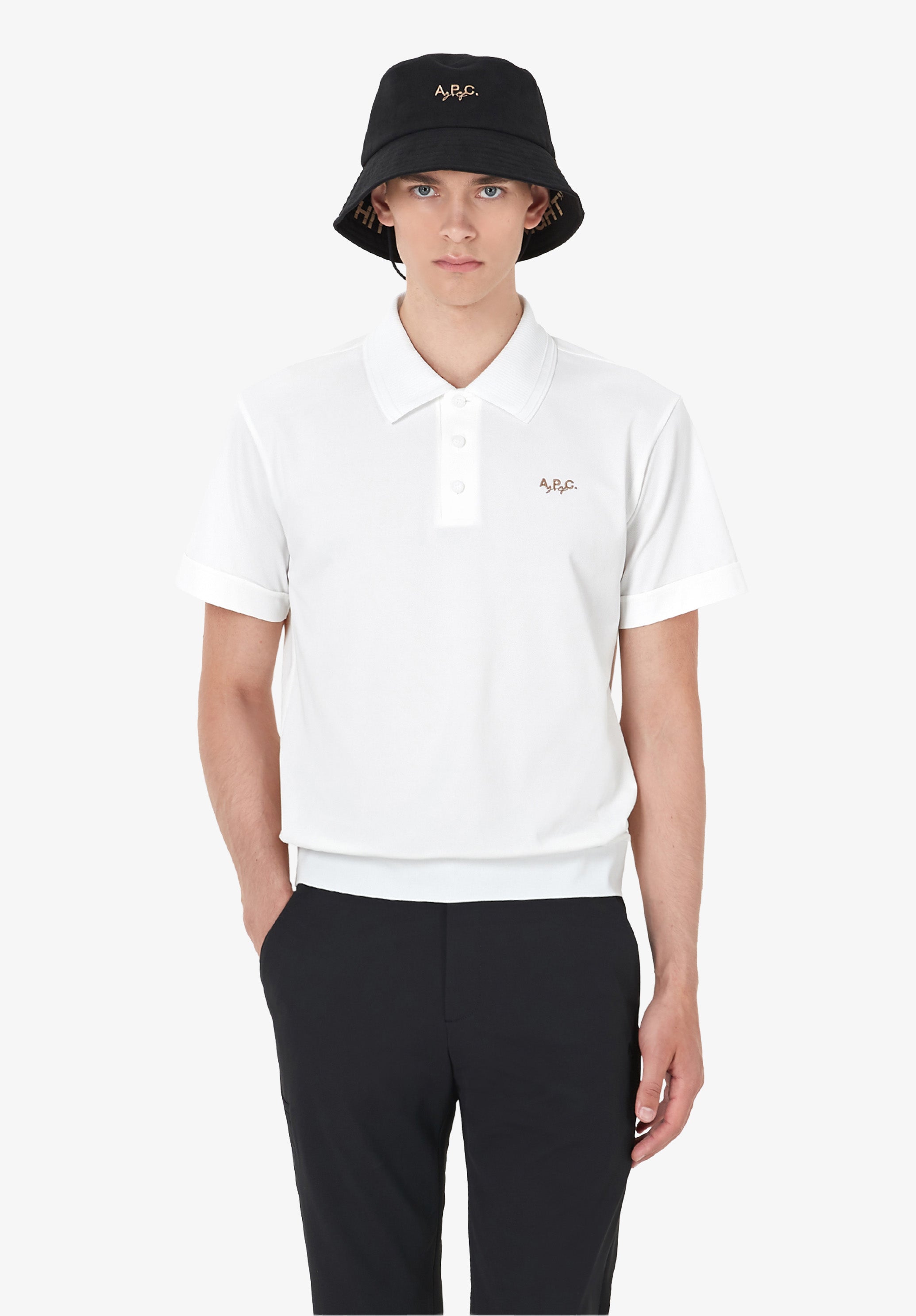 A.P.C. Golf logo polo shirt - 1