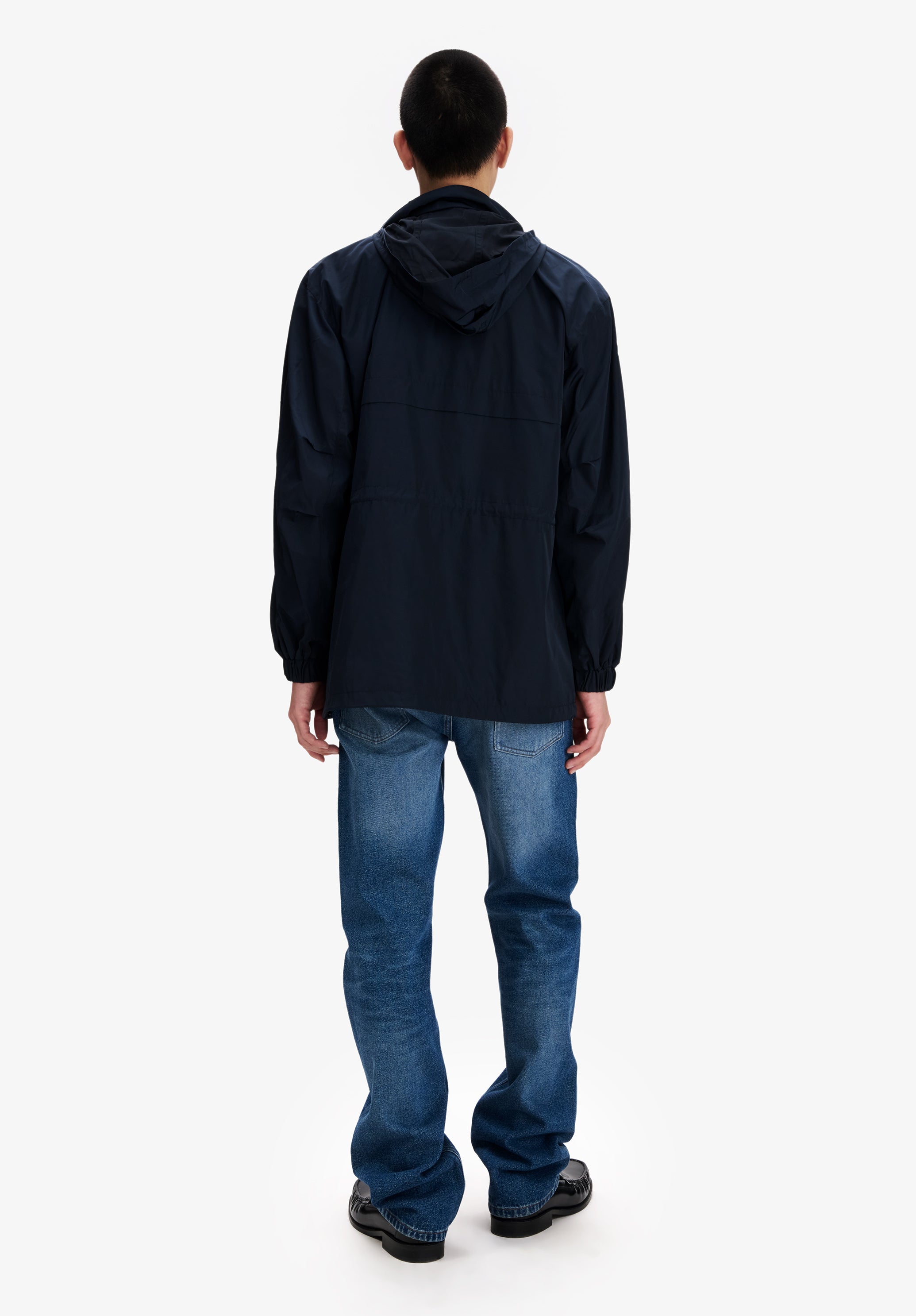 Navy blue windbreaker. - 2