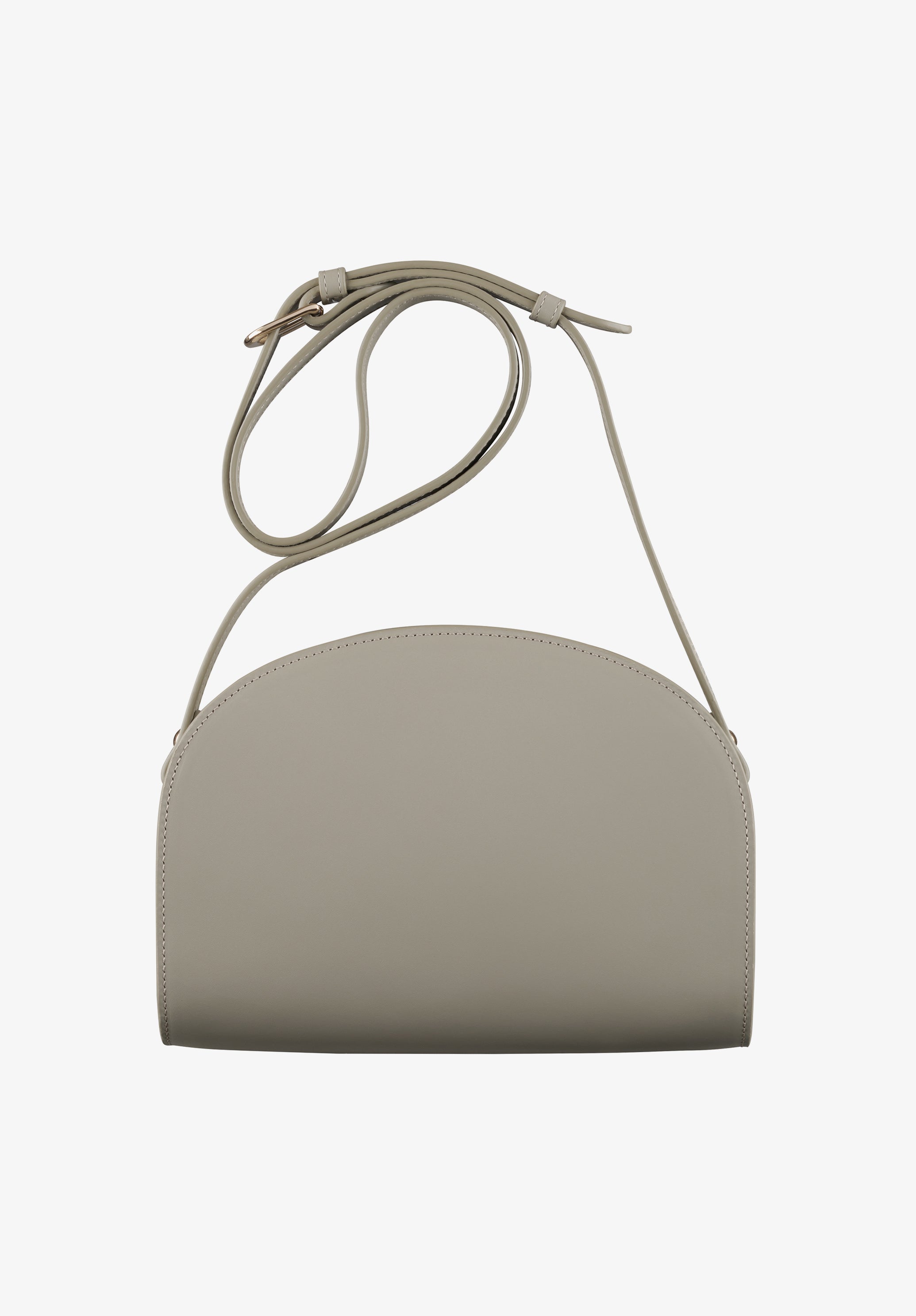 A.P.C 【ハーフムーン DEMI MOON】 A.P.C.｜レザー ハーフムーン ショルダーバッグ “SAC DEMI-LUNE