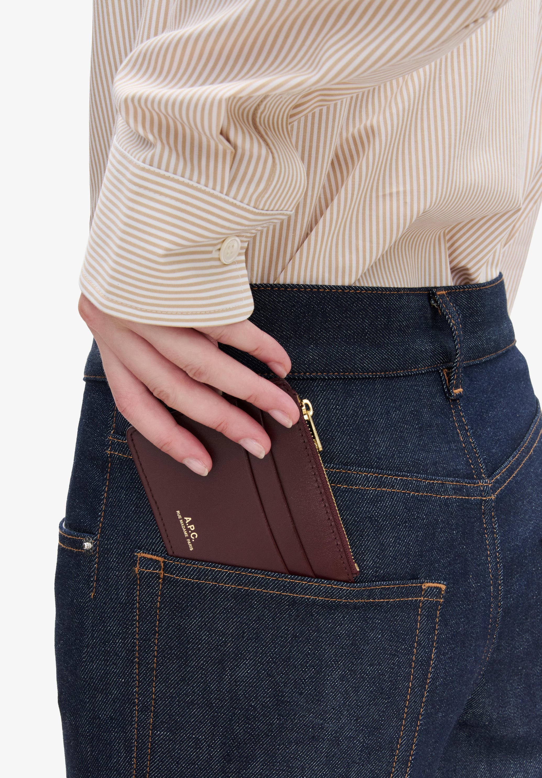 APC walter card holder wallet 財布 ケース APC Walter Cardholder Black Gold Leather – morningirls 香港最齊