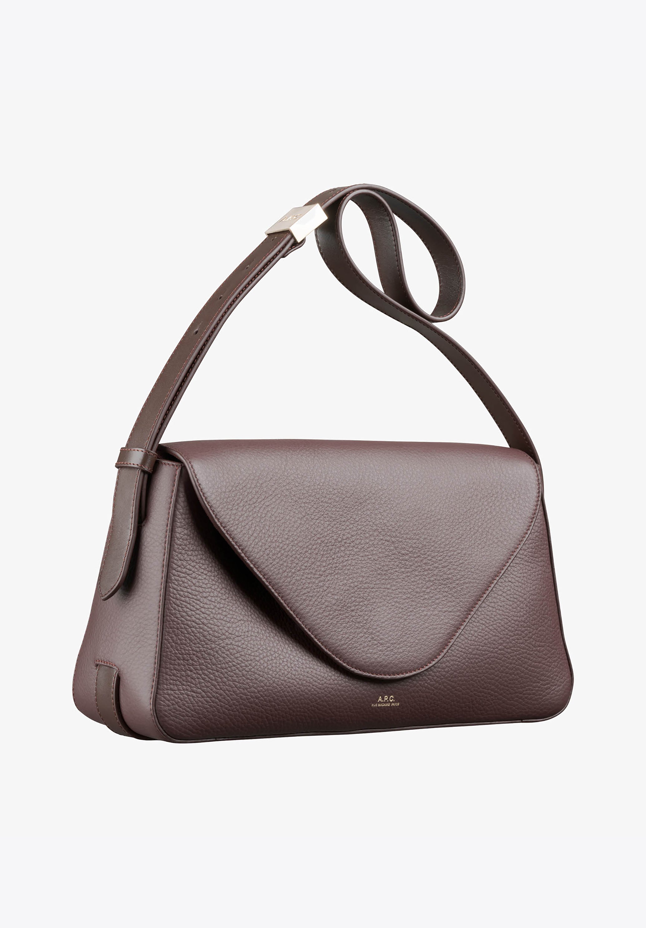 A.P.C.[アーペーセー] Daria Flap Bag Daria Flap bag | Grained leather and smooth leather | A.P.C.