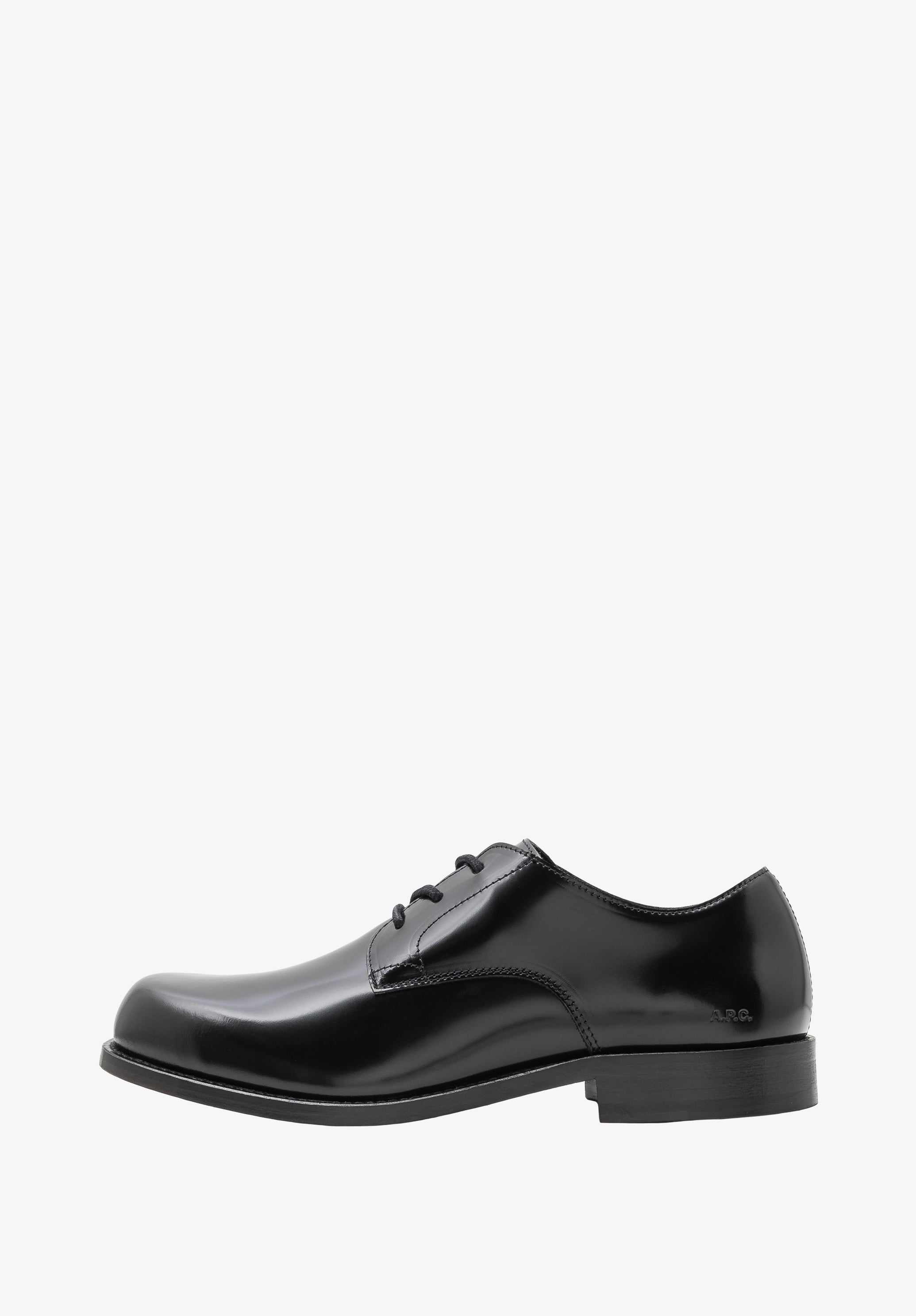 Glazed leather derbies. - 0