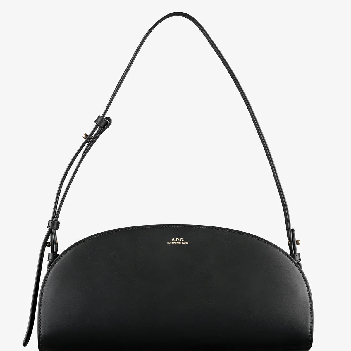 A.P.C. Sac Demi-lune 半月型 ショルダーバッグ ブラック Demi-Lune Shoulder bag | A.P.C.