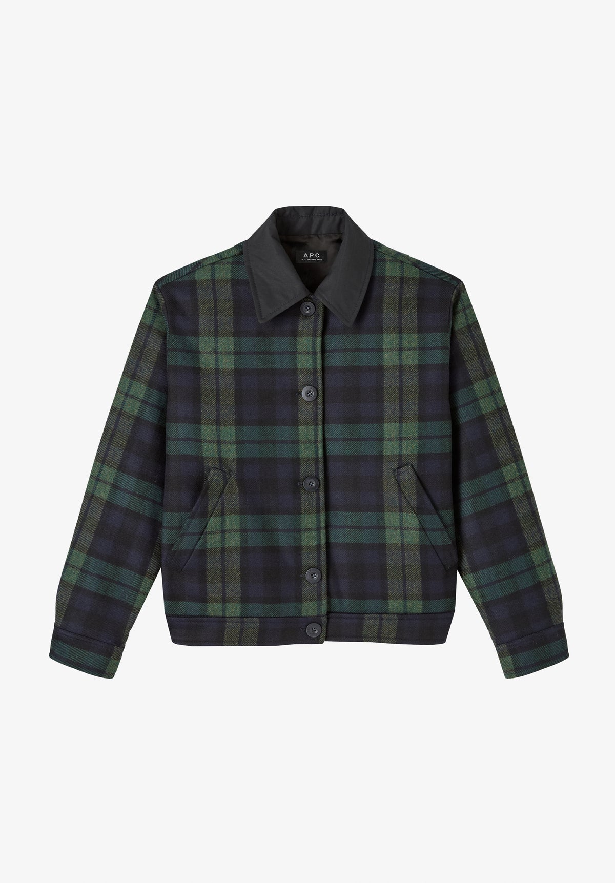 Navy blue checked jacket