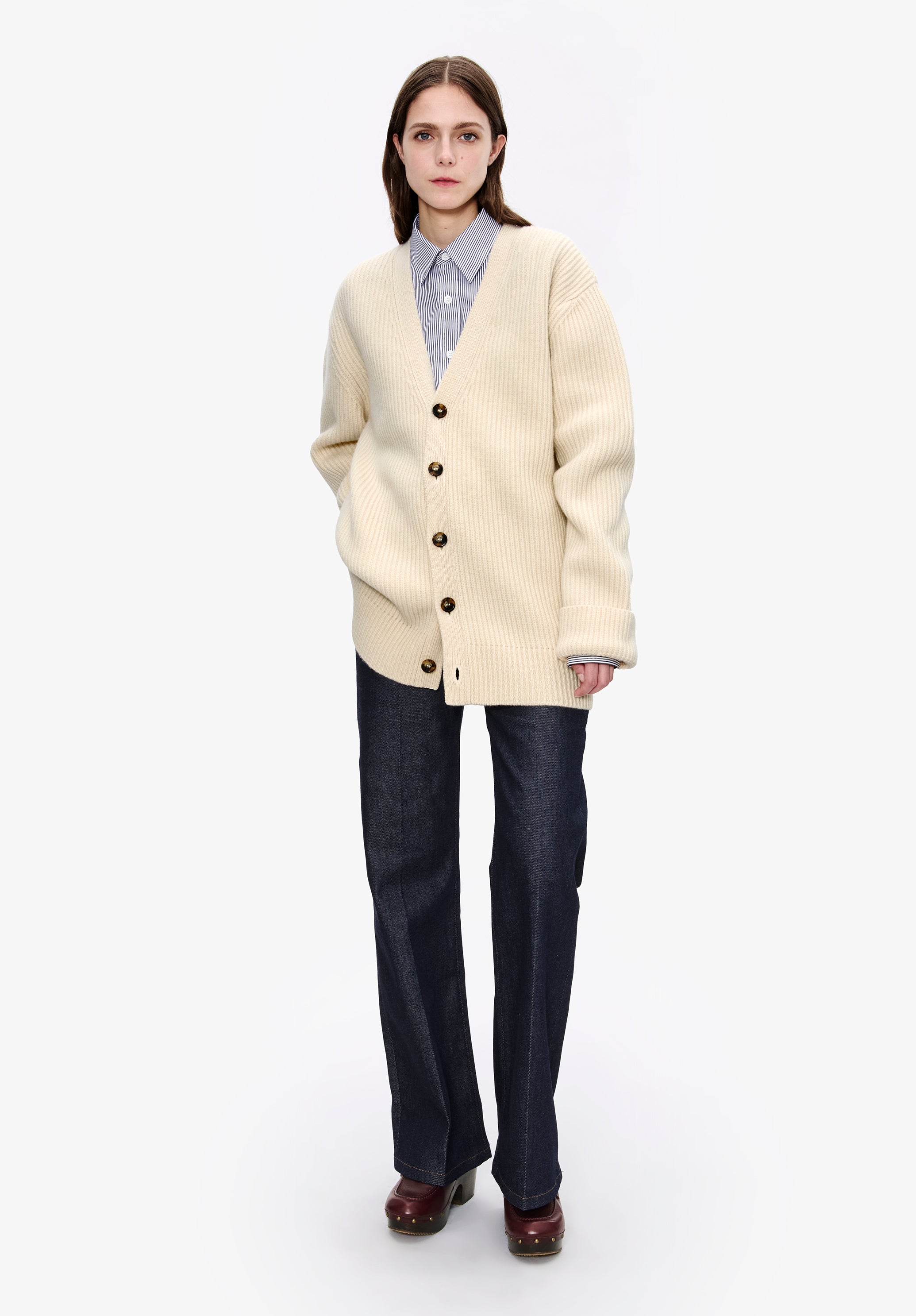 Wool-cashmere unisex cardigan - 5