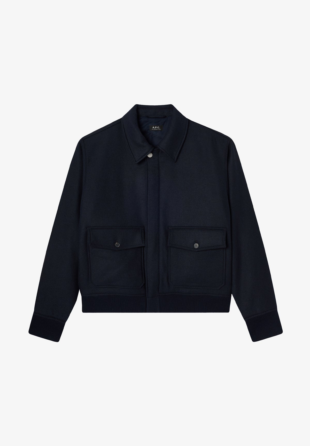 Navy blue wool jacket