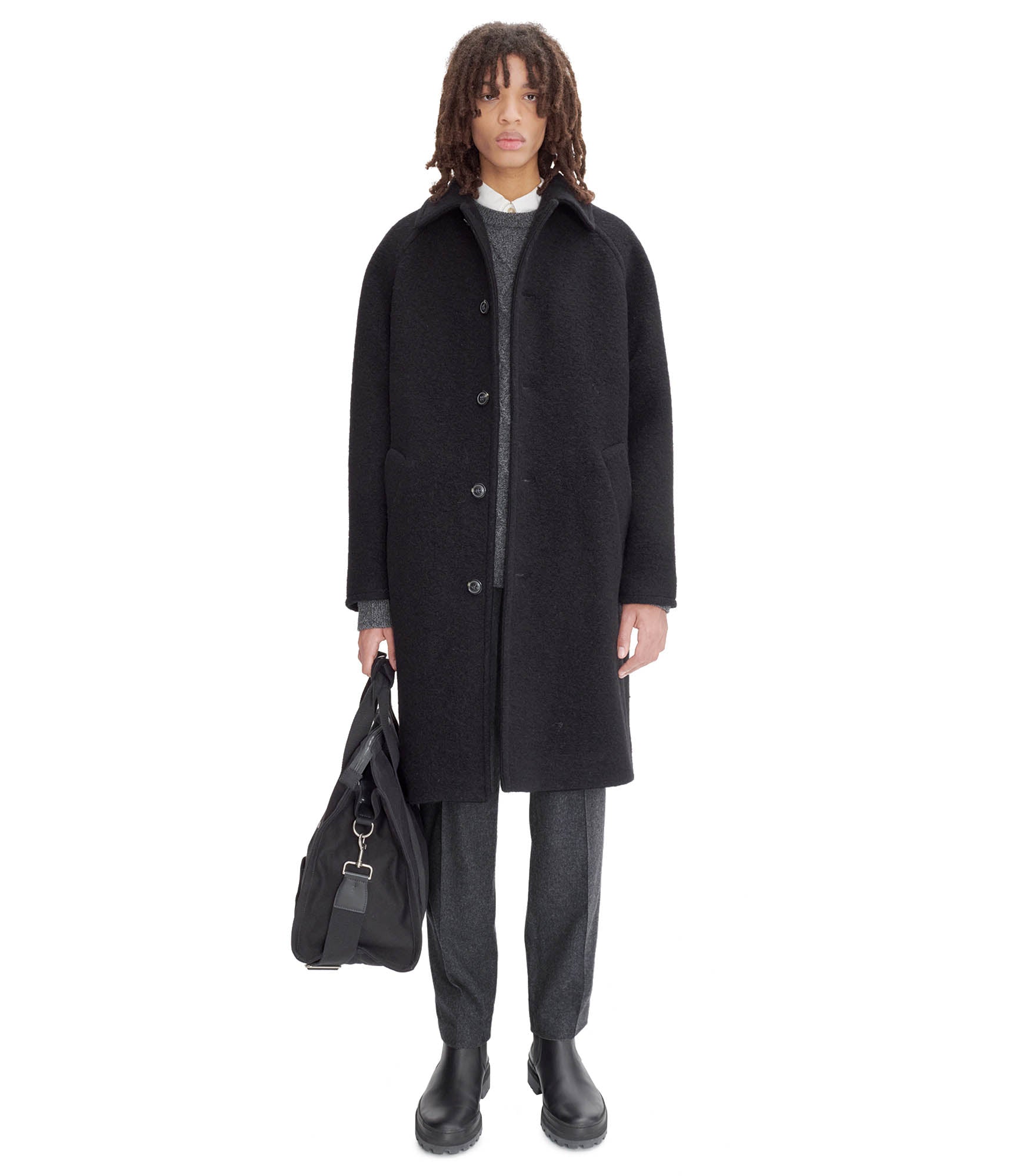 ジャケット・アウター A.P.C. Wool Serge PeaCoat Made in France 楽天