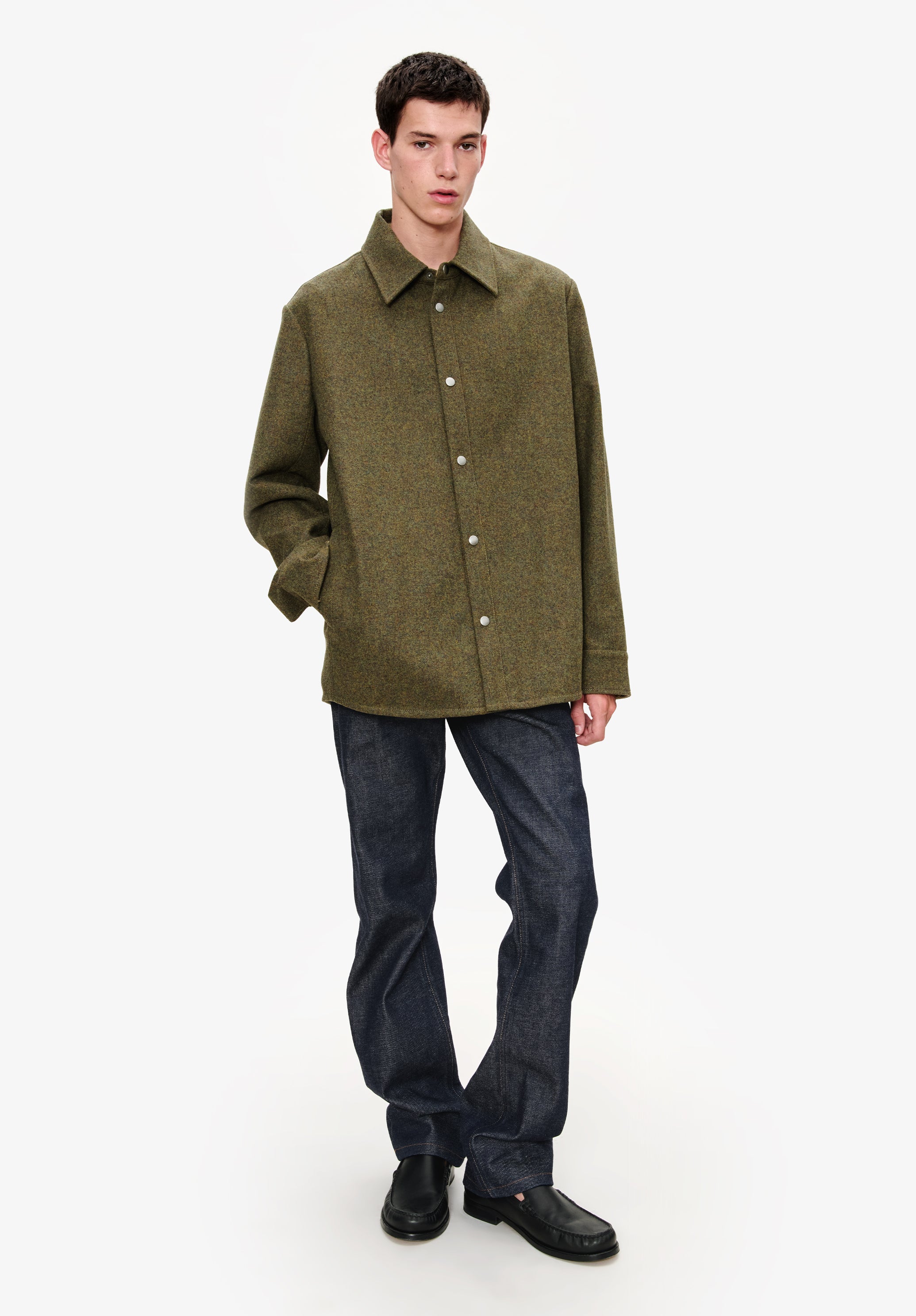 Jacket with snap closure | A.P.C.